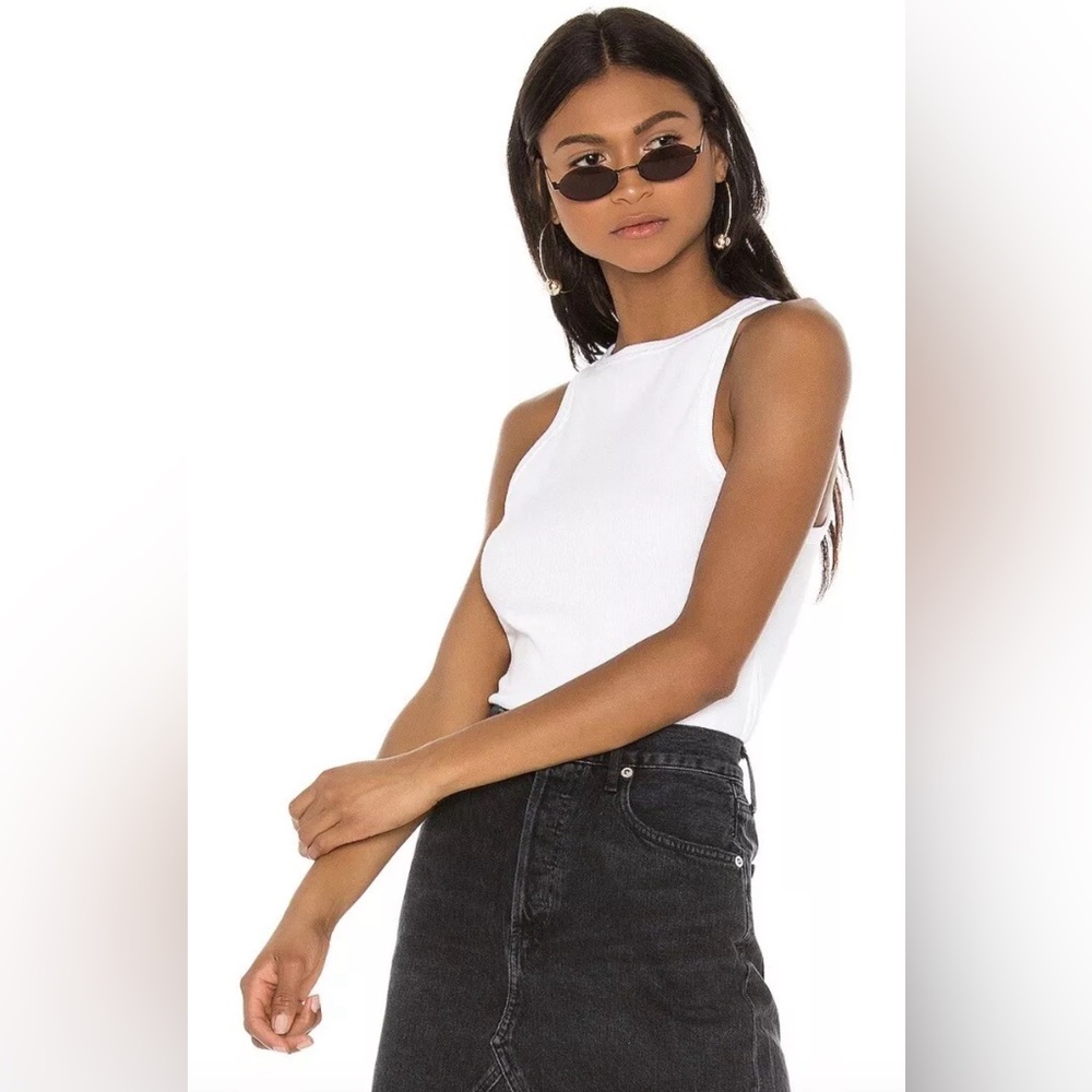 AGOLDE Rib Tank Top - Women’s XS - White NWT